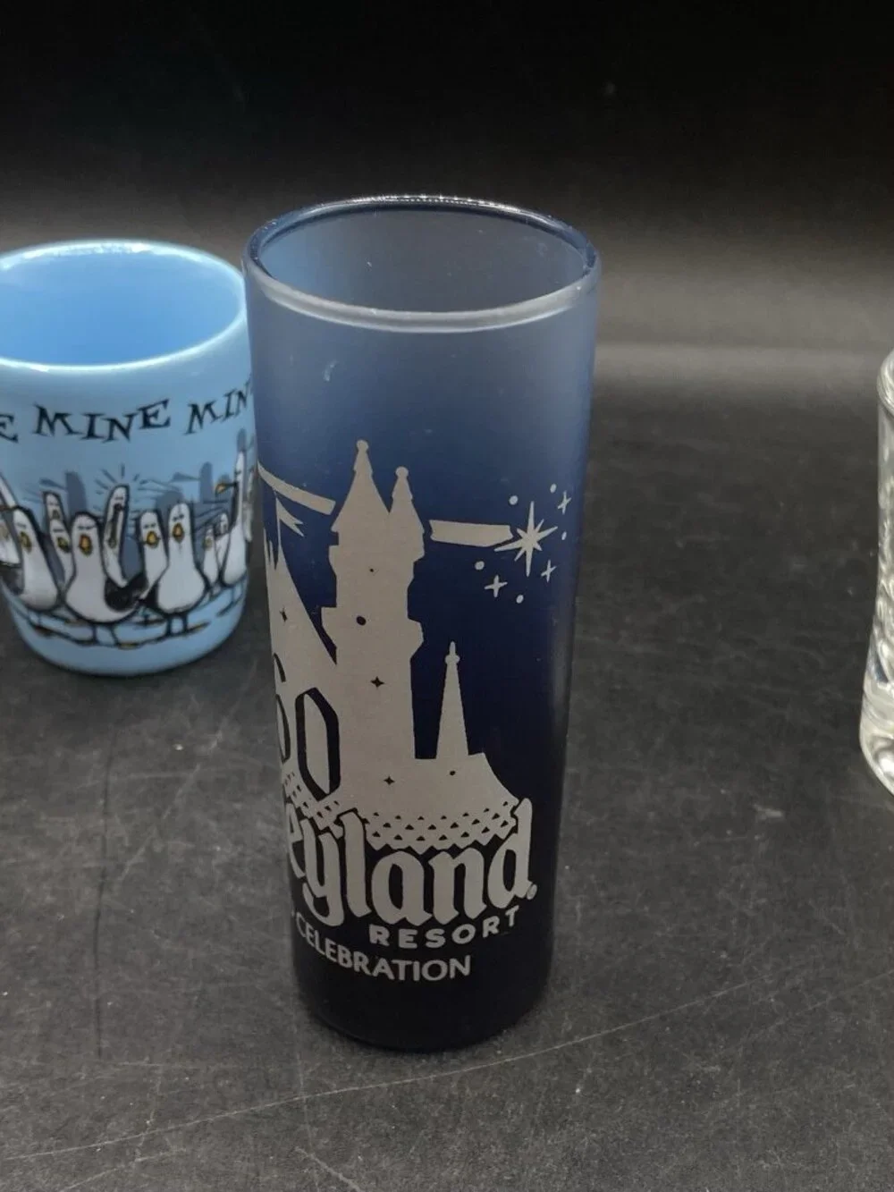 Disney 3 Shot Glasses Finding Nemo 60 Diamond Anniversary Disneyland
